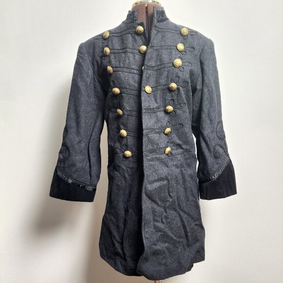 Vintage Military style velvet wool jacket - Picture 1 of 4